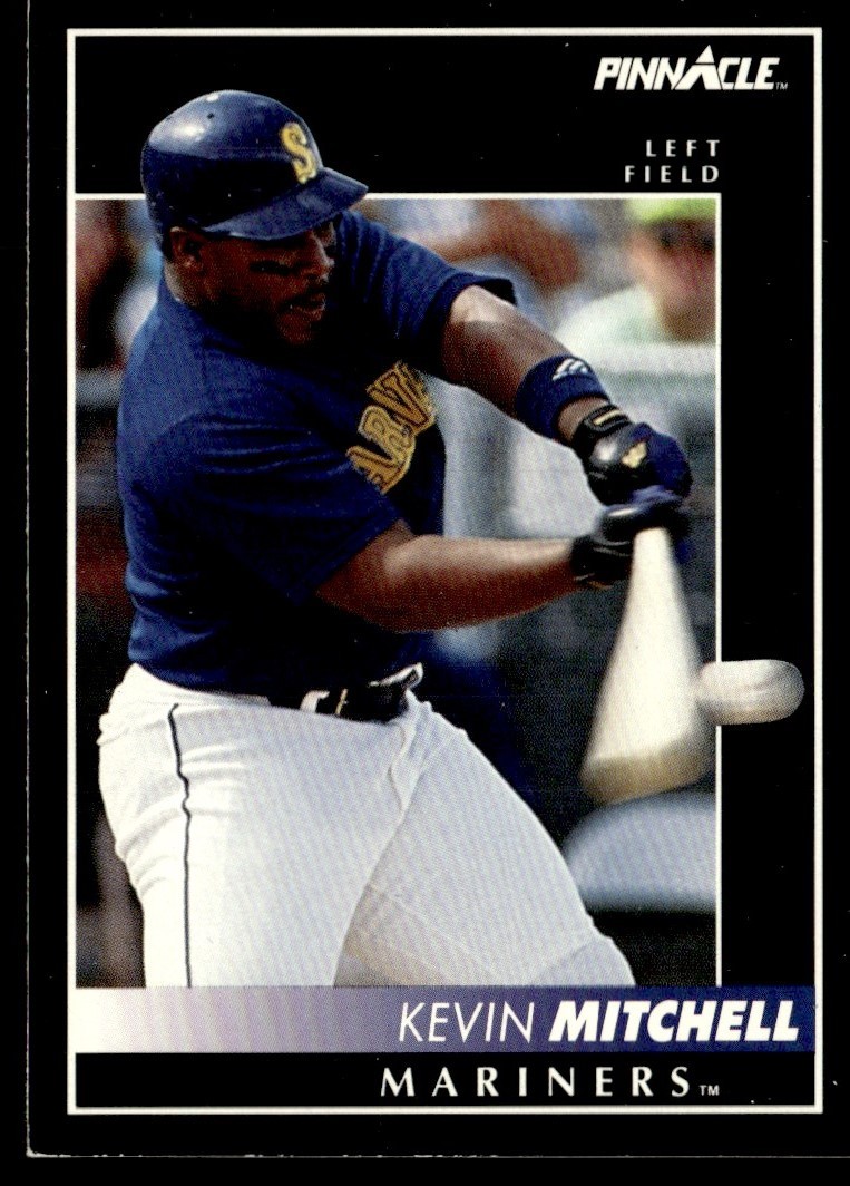 1992 Pinnacle Kevin Mitchell Seattle Mariners #393