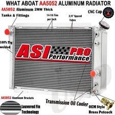 3 Row Aluminum Radiator for 82-02 Chevy S10 Corvette S10 Blazer 2.0L AT CC829