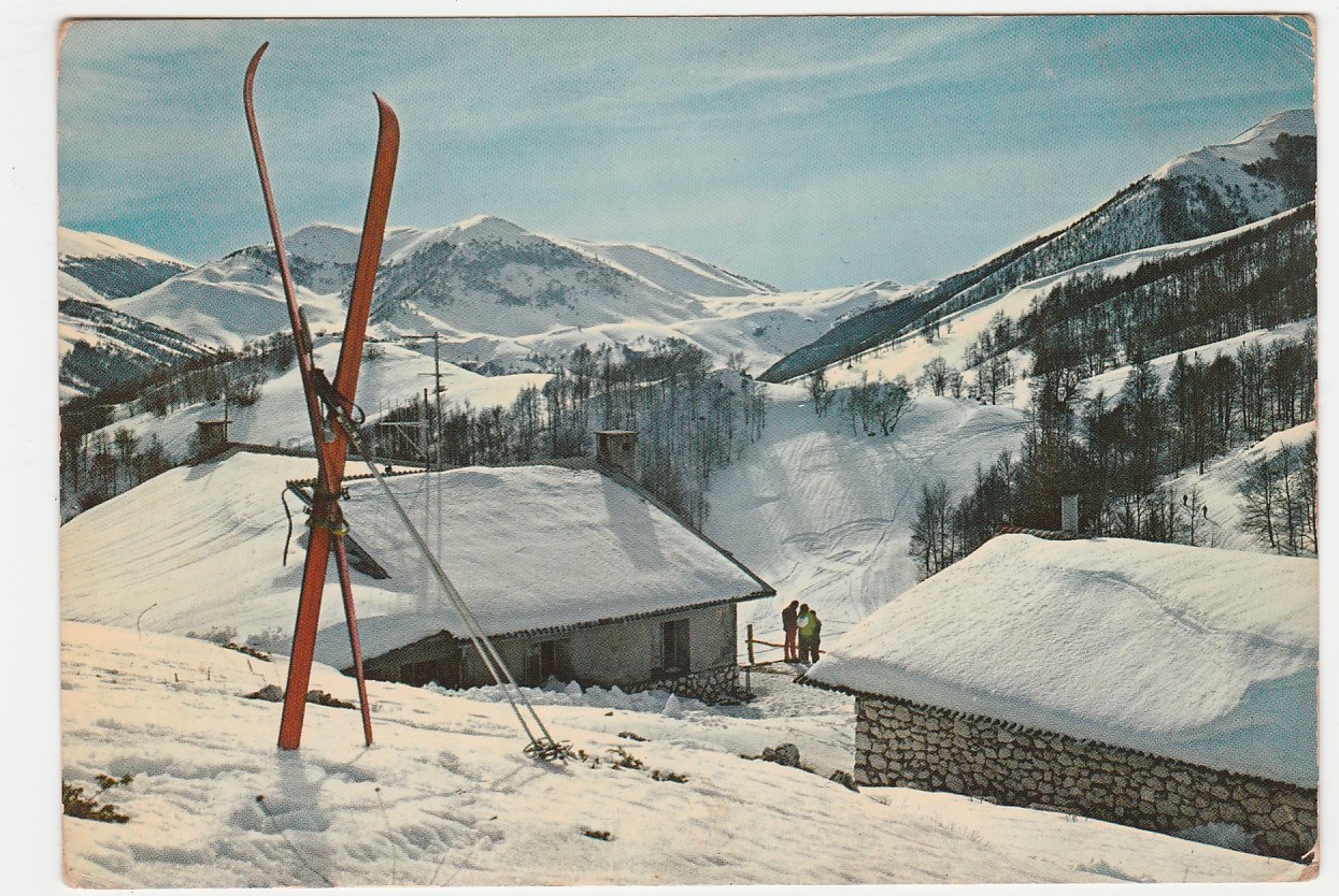 SCANNO - L'AQUILA - RIFUGIO DI COLLE ROTONDO - VIAGG. 1973 -37229-