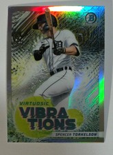 2022 Bowman #VV-2 Spencer Torkelson Virtuosic Vibrations Detroit Tigers Baseball