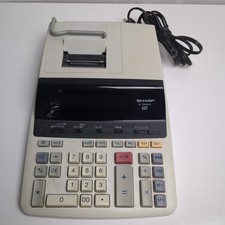 SHARP EL-1197P II Desktop Electronic 2 Color Printing Calculator 12 Digit Tested