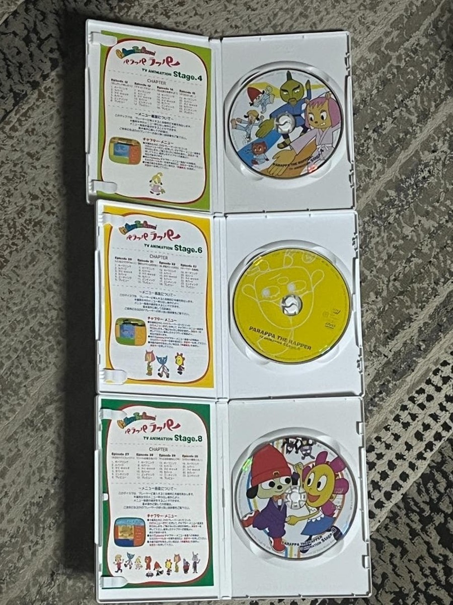 PaRappa the Rapper TV Animation Stage. 1 / 2 / 3 / 4 /6 / 8 DVD