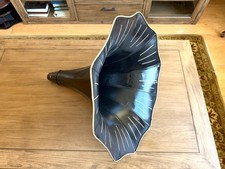 Antique Large Flower Horn for Victor Vic II, III, M & Other Phonographs