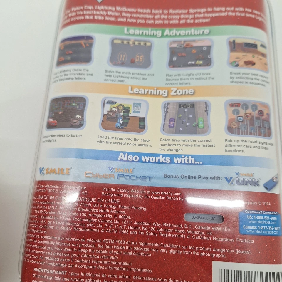 VTech V.Smile Motion Game Cartridge Disney Cars Rev It Up in radiator springs - Image 4 of 4