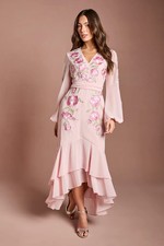 Image of Coast Blush Fit & Flare Dress Womens Occasion Dresses