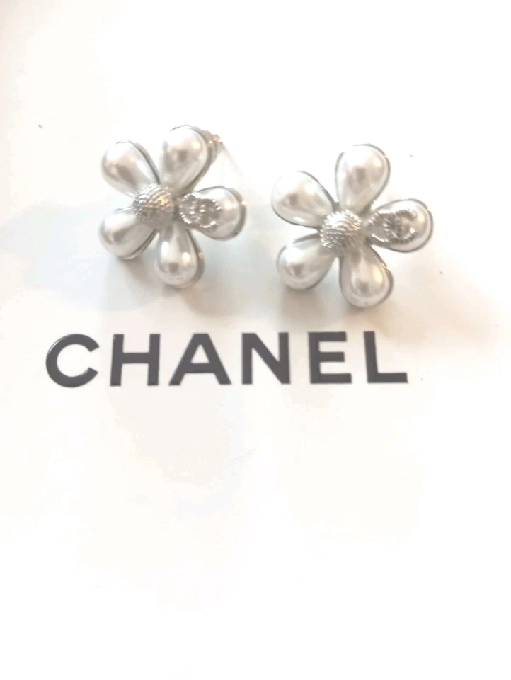 Chanel Ohrringe Silber - Bild 2 von 4