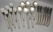 WMF Cromargan STOCKHOLM TAFELBESTECK 6 Personen 18tlg Messer Gabel Löffel gebr