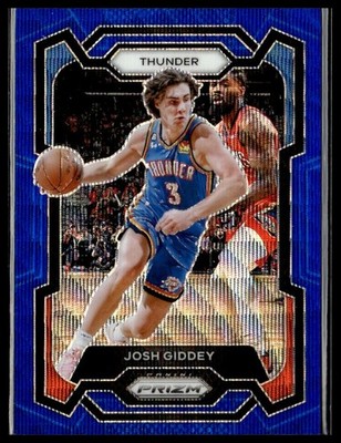 2023-24 Panini Prizm 50 Josh Giddey OKC Thunder Blue Wave