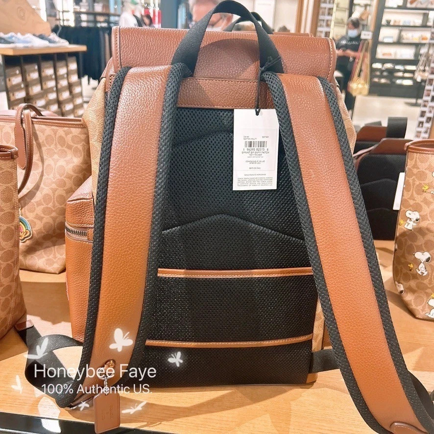 NWT Coach MEN's Sprint Backpack In Signature Jacquard CE523/CO933