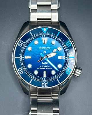 Seiko Prospex PADI Great Blue Sumo SPB375J1 Automatic Diver Full Set