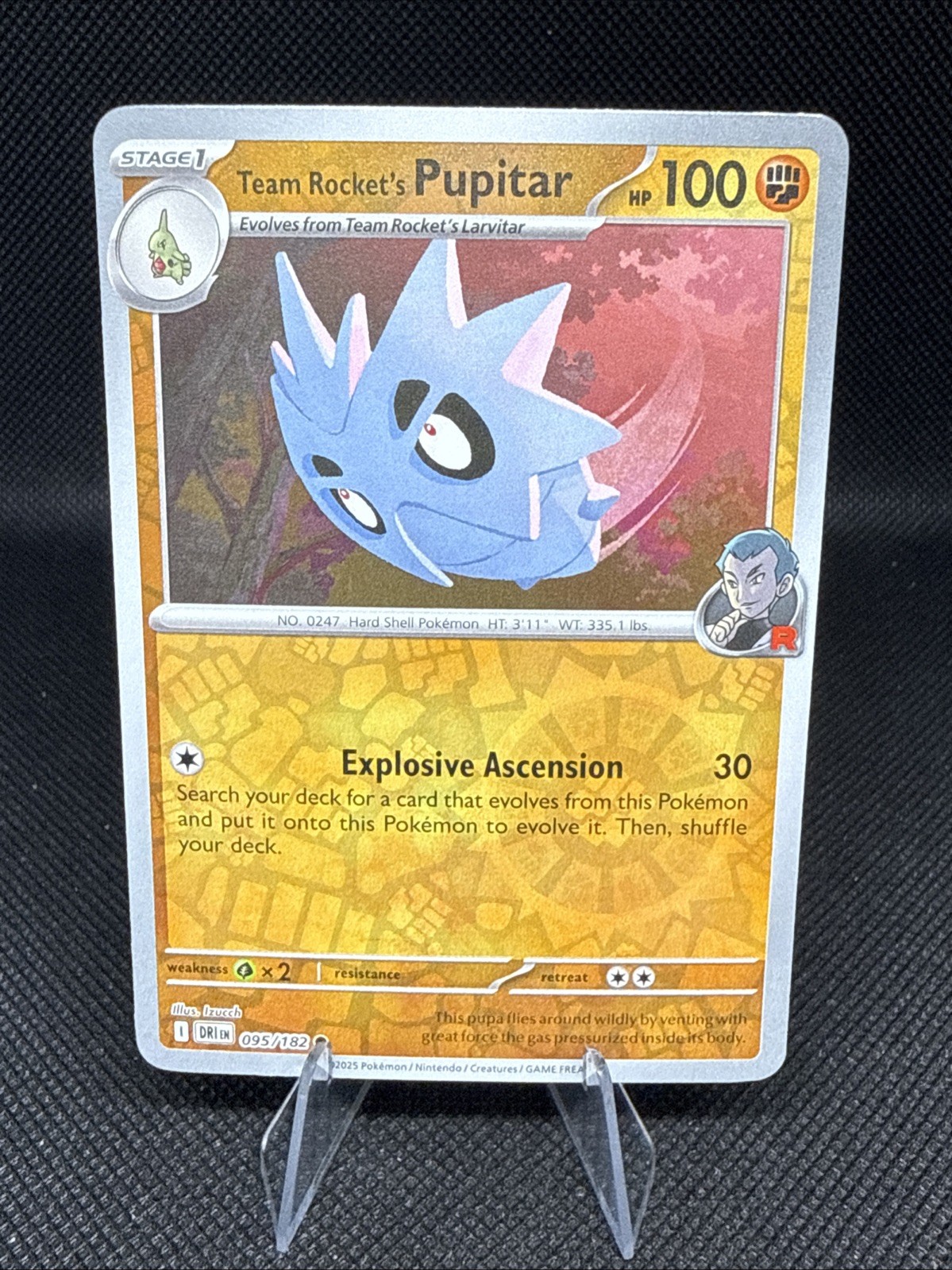Team Rockets Pupitar | 95 | Destined Rivals | Reverse Holo | 50% off 2nd Card