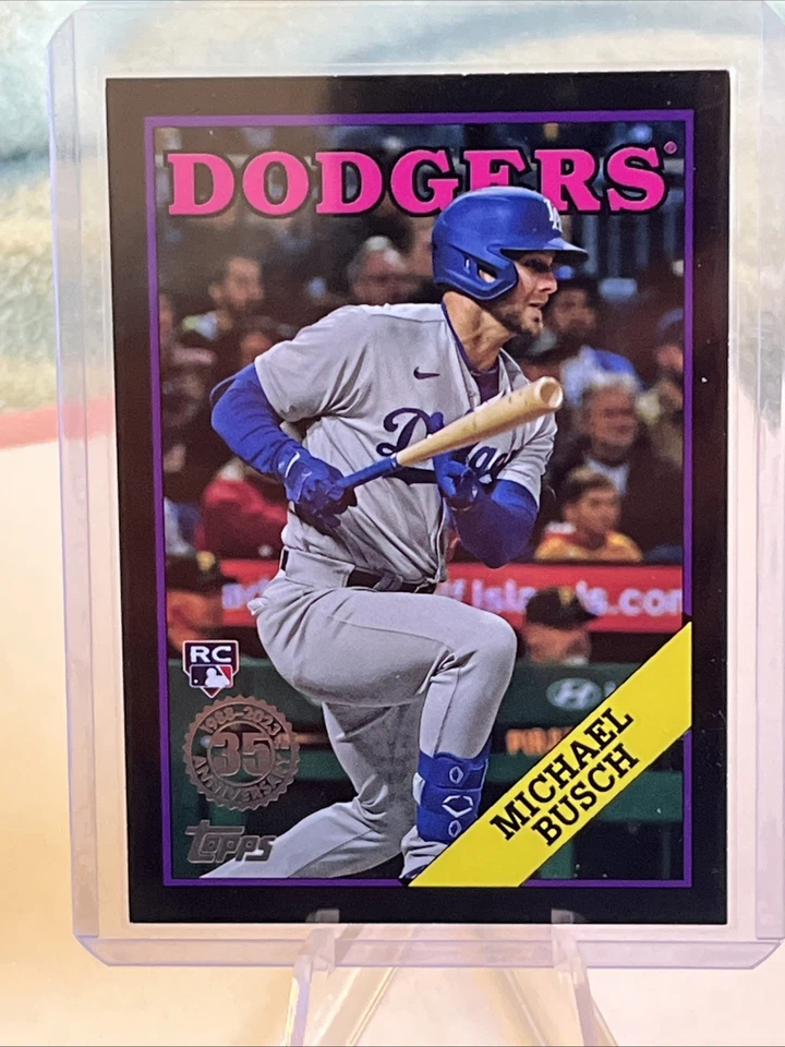 2023 Topps Update Series - 1988 Topps Baseball Black #88US-8 Michael Busch /299 - Image 2 of 4