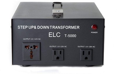 ELC T-5000+ 5000-Watt Voltage Converter Transformer Step Up/Down 110V/220V Circu