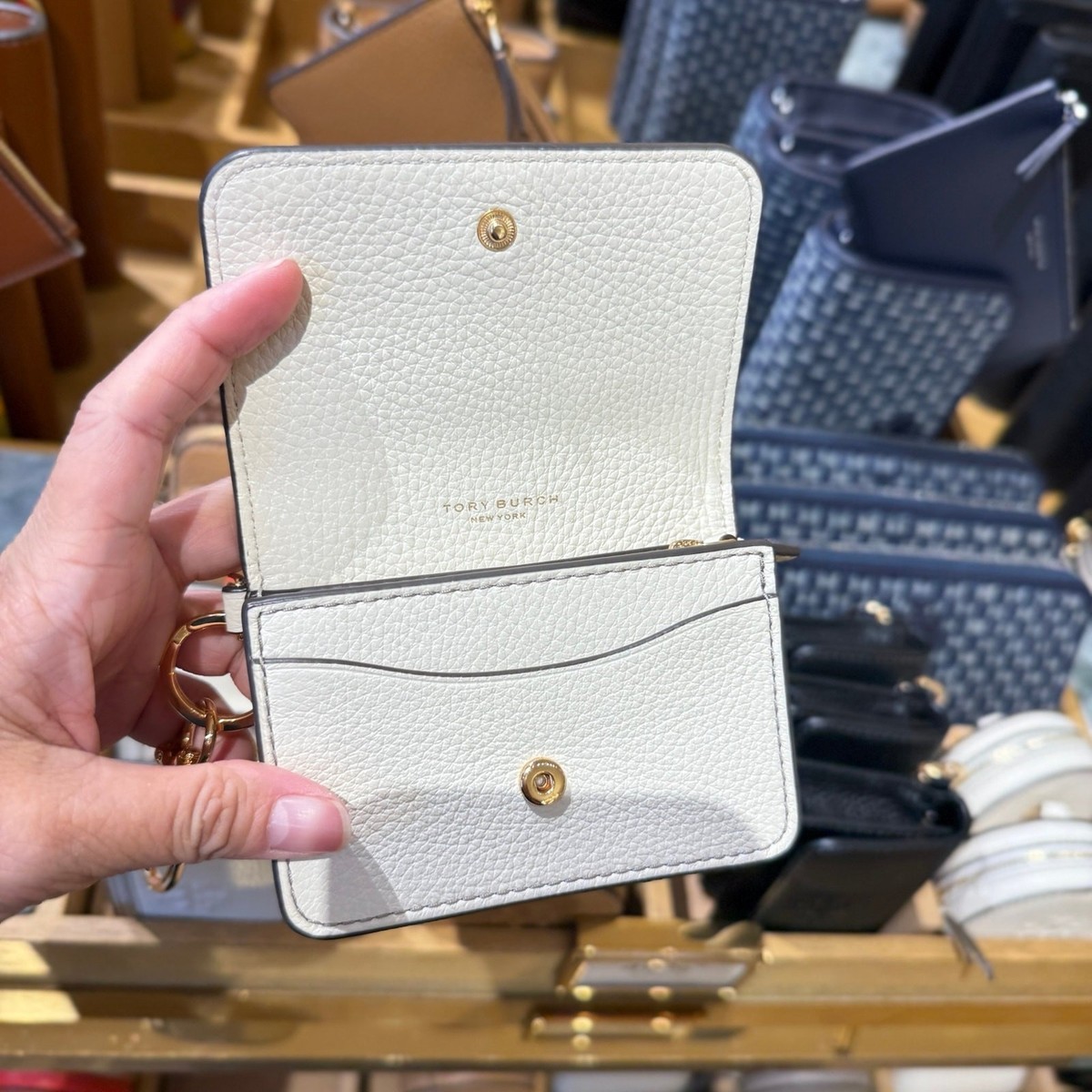 バッグ Re-collection Card 新作 Tory Burch Thea Flap Card Case 159428 (Tory Burch/折りたたみ
