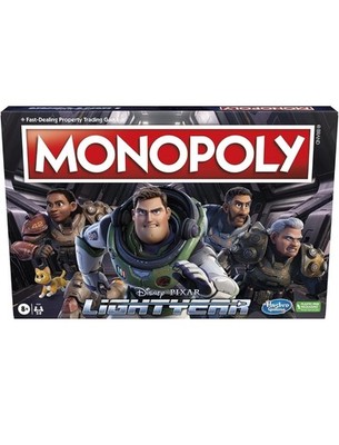 Monopoly Lightyear Edition Disney und Pixar Hasbro Spiele Familie Brettspiele NEU