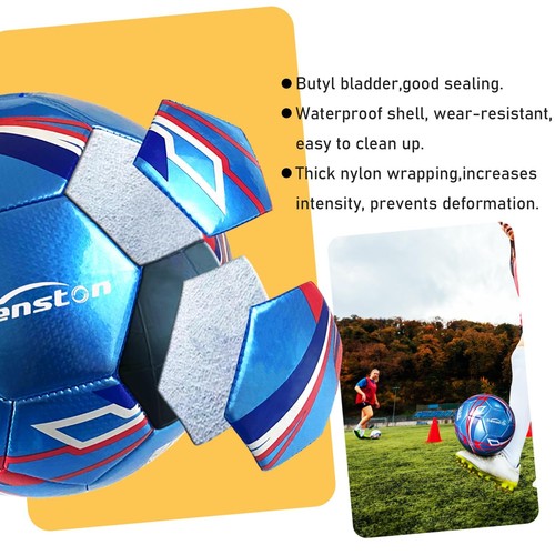Soccer Ball with Pump Size 5 - Durable Waterproof Football for Indoor/Outdoor... - Picture 3 of 8