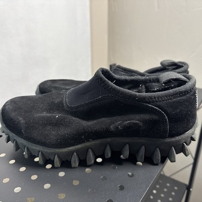 Salomon Contagrip CX Snow Clog Black Suede Slip-On Winter Shoes