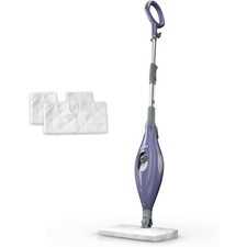 Steam Pocket Mop with 2 Washable Double-sided Pads, Steam Sanitization, Swivel