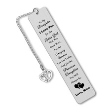 Daughter Bookmark Gifts from Mom Inspirational Birthday Christmas Wedding