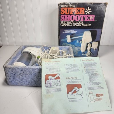Vtg Wear-Ever Super Shooter 70001 Electric Cookie Candy Maker w/Box Tested Read