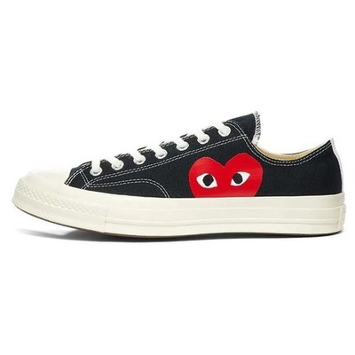 Comme Des Garcons Women's Chuck Taylor Converse Low Top Black 139000095