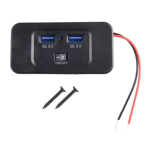 QC 3 0 Double USB Chargeur Voiture Prise Charge Rapide Appareils Compatible en M - Photo 5 sur 12