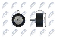 NTY RNK-BM-045 Spannrolle Keilrippenriemen FüR BMW