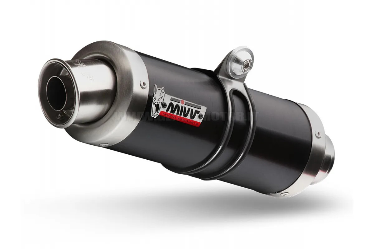 Mivv Exhaust Mufflers GP Black Stainless Steel Ducati Monster 795 2012 > 2014