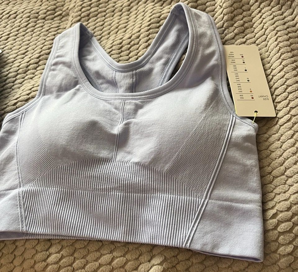 Mujer Lote 2 Sujetador Deportivo Talla Mediana Jockey Bralette Todo en Movimiento Azul Verde Foto 3 de 4