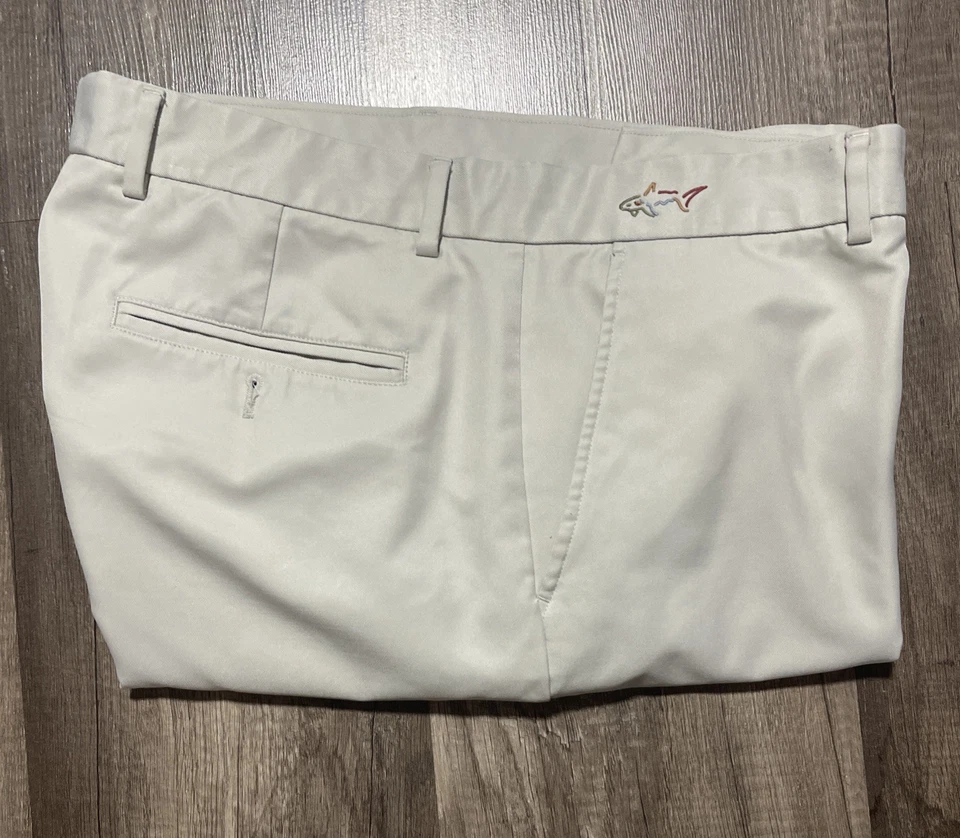 Pantalones cortos chinos de golf Greg Norman para hombre 36 blancos rendimiento (F3) Foto 4 de 4