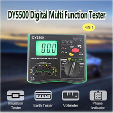 Insulation resistance tester 4-in-1: Grounding, Phases, AC 600V, 1000V/20GΩ