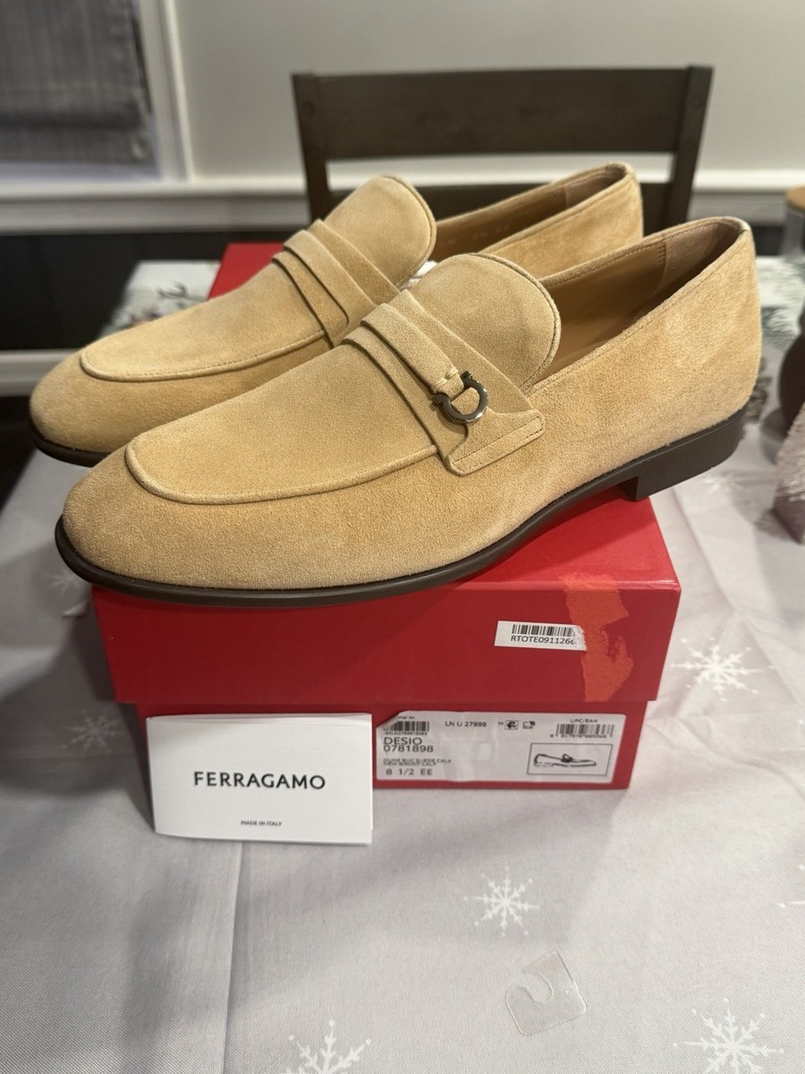 NEW Salvatore Ferragamo Desio Suede Leather Moccasins  display picture 2