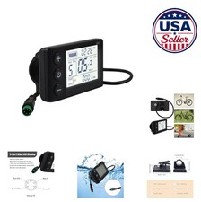 Electric Bicycle LCD Display 24V 36V 48V Ebike Speedometer Odometer Waterproof