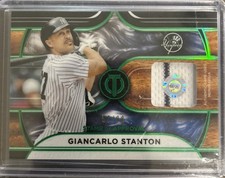 2022 Topps Tribute - Stamp of Approval Relics Giancarlo Stanton Green /99 (MEM)