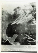 Press Photo Satellite image of weather patterns over the United States