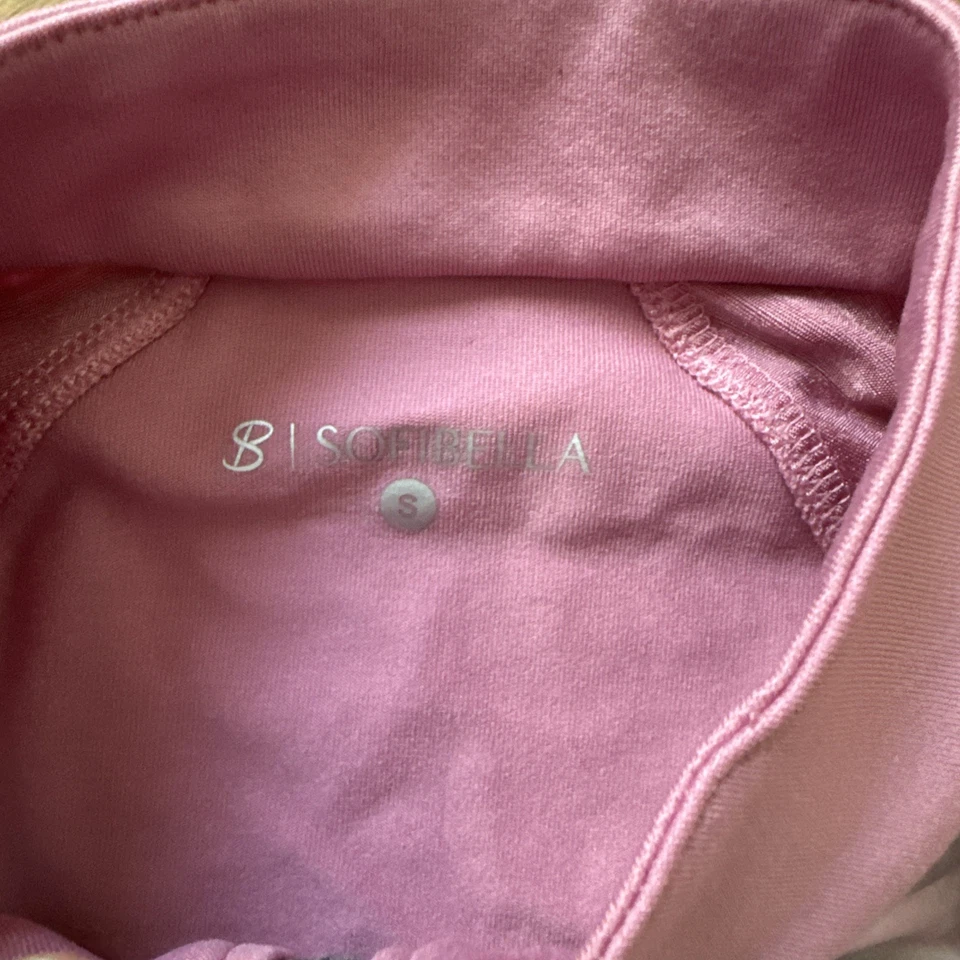 Camisa para mujer SOFIBELLA manga larga 1/4 cremallera top tenis golf talla S Foto 4 de 4