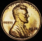 1935-P/D Lincoln Wheat Cents  2 Coins Gem BU