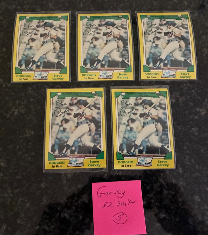 1982 Drake's Baseball #14 STEVE GARVEY...............5 TOTAL