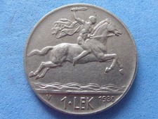 867) Albania 1 Lek 1930 Problem Free £6.00  UK Free Post