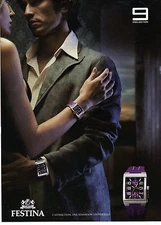 ADVERTISING ADVERTISING 2007 FESTINA watch for him and her