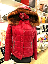 * Designer Autier Women's Ski Jacket With Detachable Marten Fur Lined Hood! *