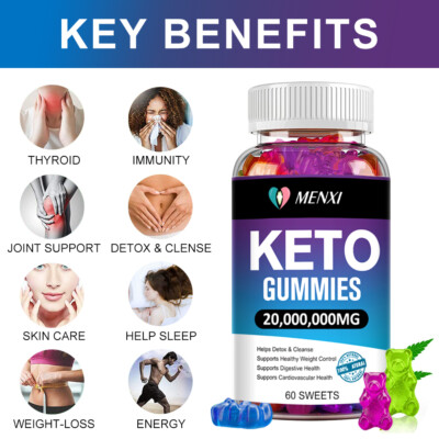 20,000,000mg Gummibärchen. Diät, Ketose,Keto Fettverbrenner Weight Loss 60 Gummi
