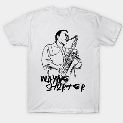 SALE Wayne Shorter artwork white T-shirt short sleeve All sizes