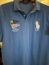 Rare Men's Polo Ralph Lauren PRL Yacht Club 1st Class Polo Shirt Custom Fit XL