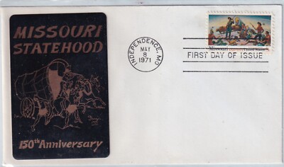 USA 1971 - HISTORISCHE FLAGGEN ~ MISSOURI STATEHOOD 150° ANNIVERSARY 1971 SARZIN ME