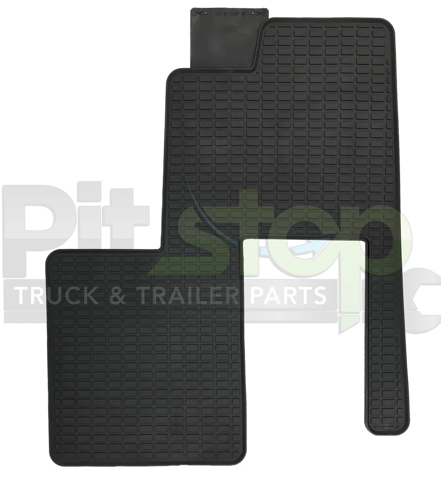 Juego de 2 alfombrillas de goma para todo tipo de clima Kenworth W900 W900L W900B Foto 4 de 4