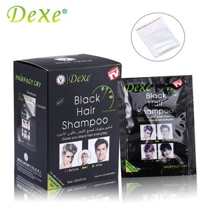 10pcs Set Dexe Black Hair Shampoo Hair Color Only 5 Minutes White