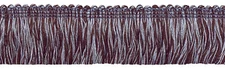 Brush Fringe Trim, Style# 0175BB, Color# 24B - Mocha Ice Blue [Sold By The Yard]