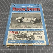 RETRO Motor Sports Magazine Mancave 1951 Junk Cafe Art Advert Au Bike Race Photo