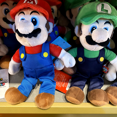 Super Nintendo World Limited Item Mario Luigi S Size PlushToy Set